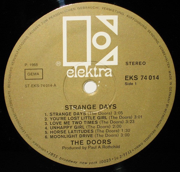 The Doors : Strange Days (LP, Album, RE)