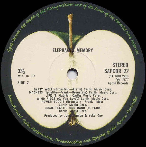 Elephants Memory : Elephant's Memory (LP, Album)