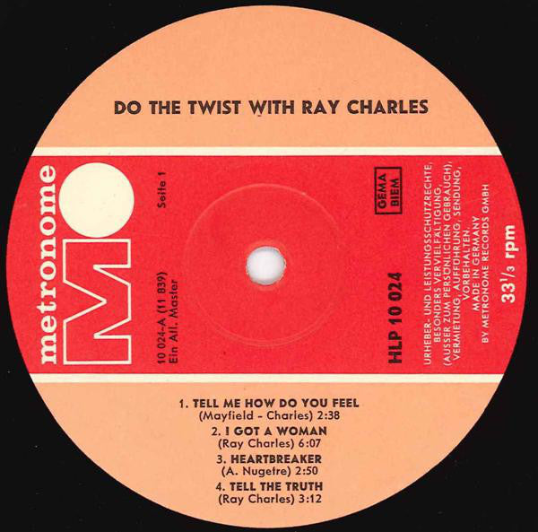 Ray Charles : Do The Twist With Ray Charles (LP, Comp, RE)