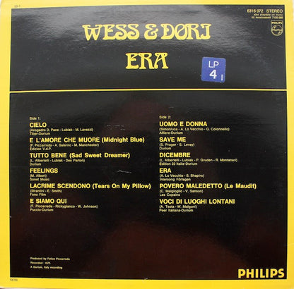 Wess And Dori Ghezzi : Era (LP, Album)