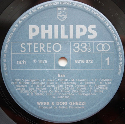 Wess And Dori Ghezzi : Era (LP, Album)