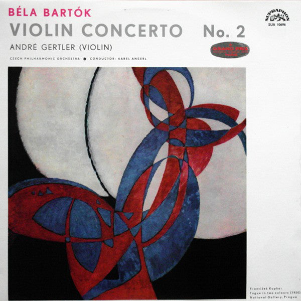 Béla Bartók, André Gertler, The Czech Philharmonic Orchestra ∙  Karel Ančerl : Violin Concerto No. 2 (LP)