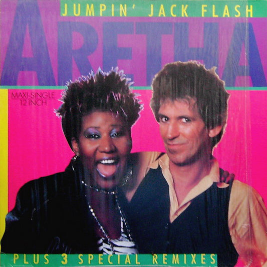 Aretha Franklin : Jumpin' Jack Flash (Plus 3 Special Remixes) (12", Maxi)