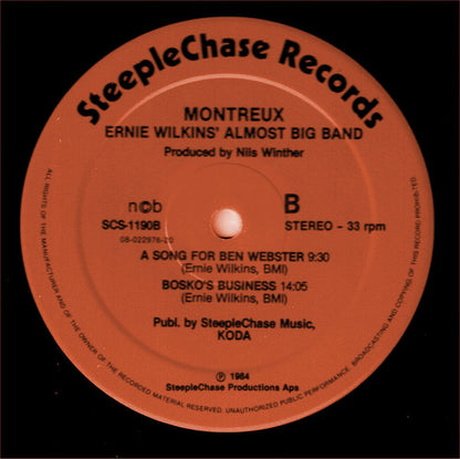 Ernie Wilkins Almost Big Band : Montreux (LP, Album)