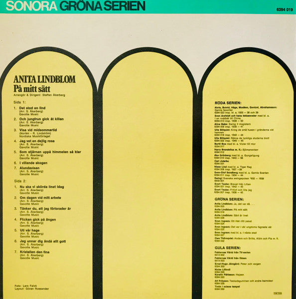 Anita Lindblom : På Mitt Sätt (LP, RE)