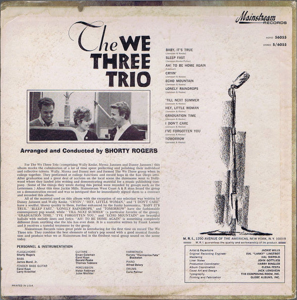 The We Three Trio : The We Three Trio (LP, Album, Mono)