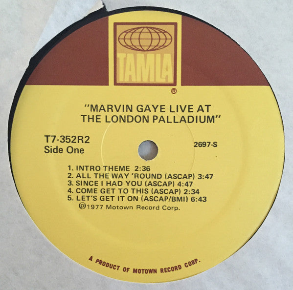 Marvin Gaye : Live At The London Palladium (2xLP, Album, Mon)