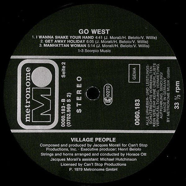 Village People : Go West (LP, Album)