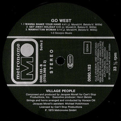 Village People : Go West (LP, Album)