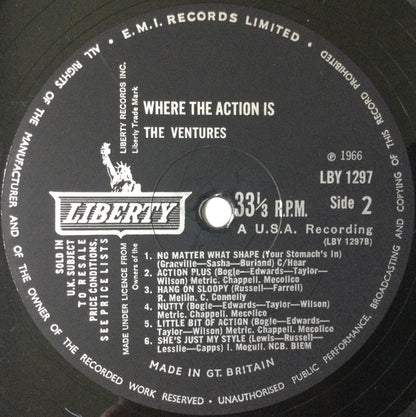 The Ventures : Where The Act!on Is (LP, Mono)