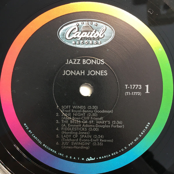 Jonah Jones : Jazz Bonus (LP, Album, Mono, Hol)