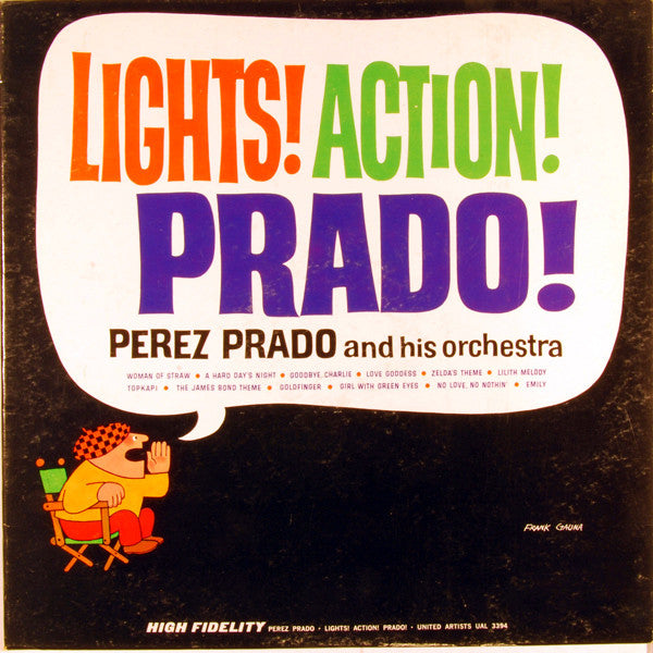 Perez Prado And His Orchestra : Lights! Action! Prado! (LP, Album, Mono)