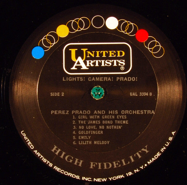 Perez Prado And His Orchestra : Lights! Action! Prado! (LP, Album, Mono)