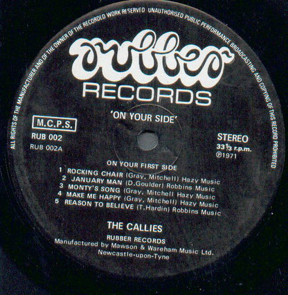 The Callies : On Your Side (LP, Album)