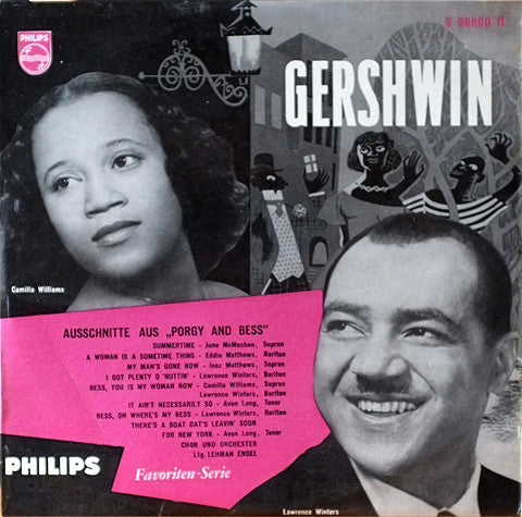 George Gershwin / Camilla Williams, Lawrence Winters : Ausschnitte Aus Porgy And Bess (10")