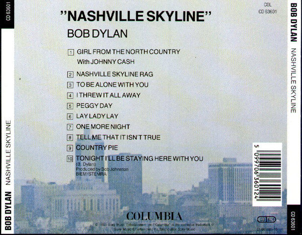 Bob Dylan : Nashville Skyline (CD, Album, RE)