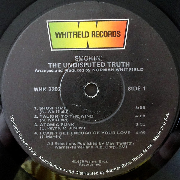 The Undisputed Truth : Smokin' (LP, Album, Jac)