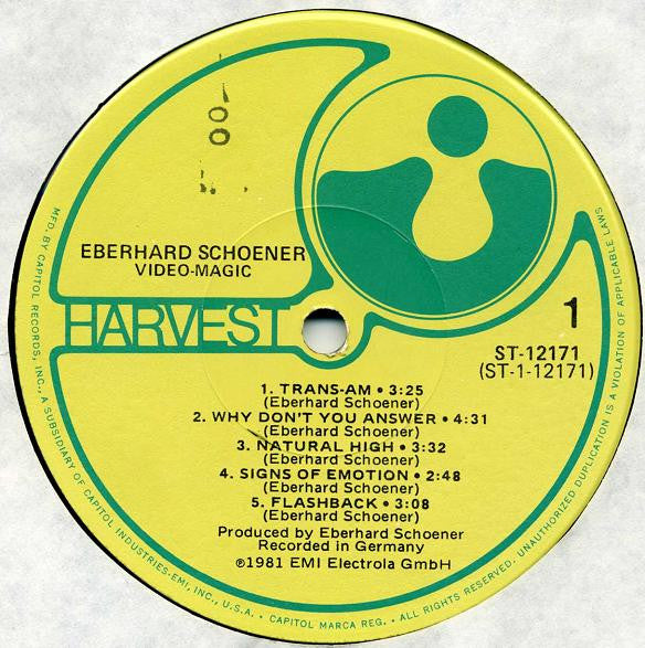 Eberhard Schoener : Video-Magic (LP, Comp)