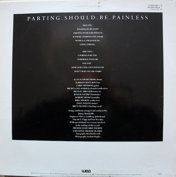 Roger Daltrey : Parting Should Be Painless (LP, Album)