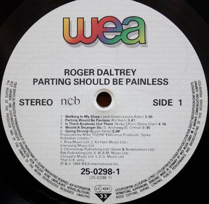 Roger Daltrey : Parting Should Be Painless (LP, Album)