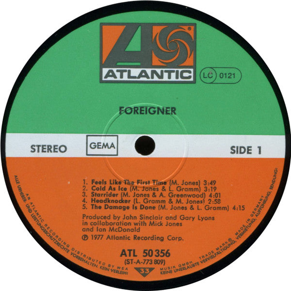 Foreigner : Foreigner (LP, Album)