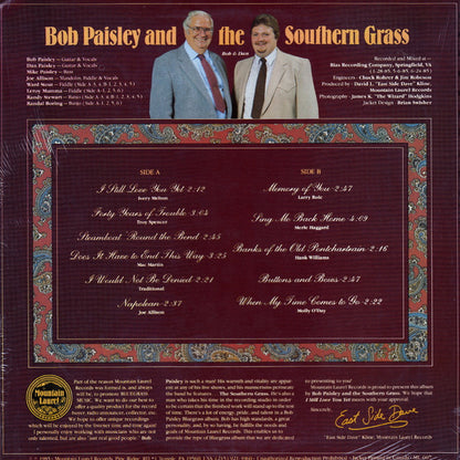 Bob Paisley And The Southern Grass : I Still Love You Yet (LP, Album)