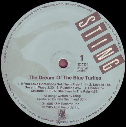 Sting : The Dream Of The Blue Turtles (LP, Album)