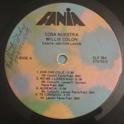 Willie Colón Canta: Hector Lavoe : Cosa Nuestra (LP, Album, RP)