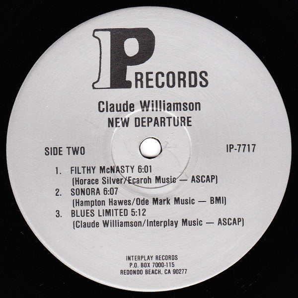 Claude Williamson With Sam Jones And Roy Haynes : New Departure (LP, Album)