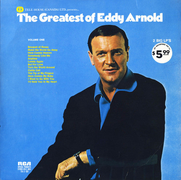 Eddy Arnold : The Greatest Of Eddy Arnold (2xLP, Comp, RE)