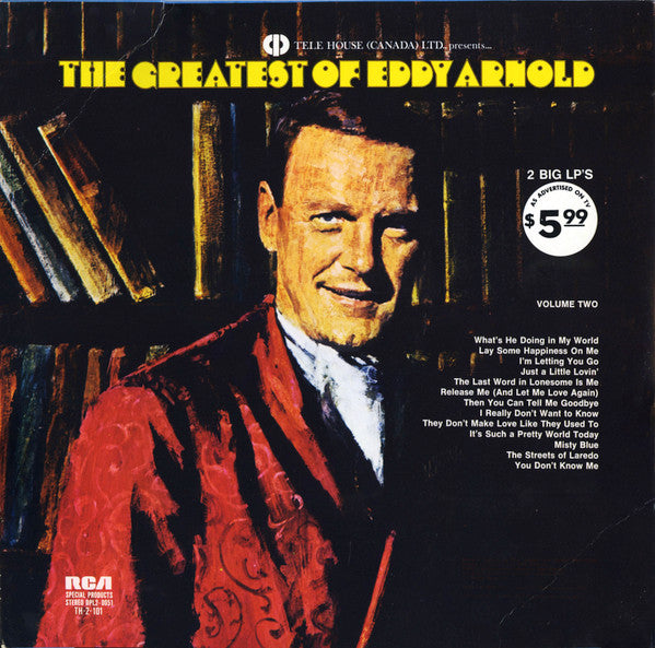 Eddy Arnold : The Greatest Of Eddy Arnold (2xLP, Comp, RE)
