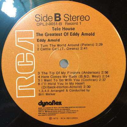 Eddy Arnold : The Greatest Of Eddy Arnold (2xLP, Comp, RE)