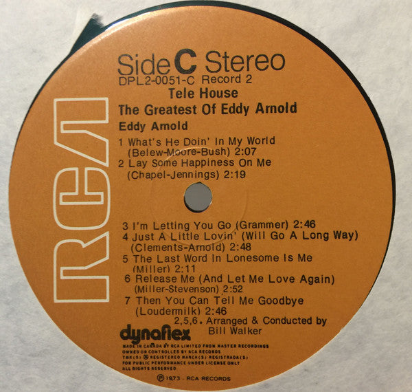 Eddy Arnold : The Greatest Of Eddy Arnold (2xLP, Comp, RE)