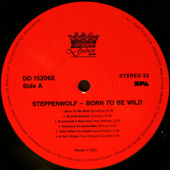 Steppenwolf : Born To Be Wild (LP, Comp)