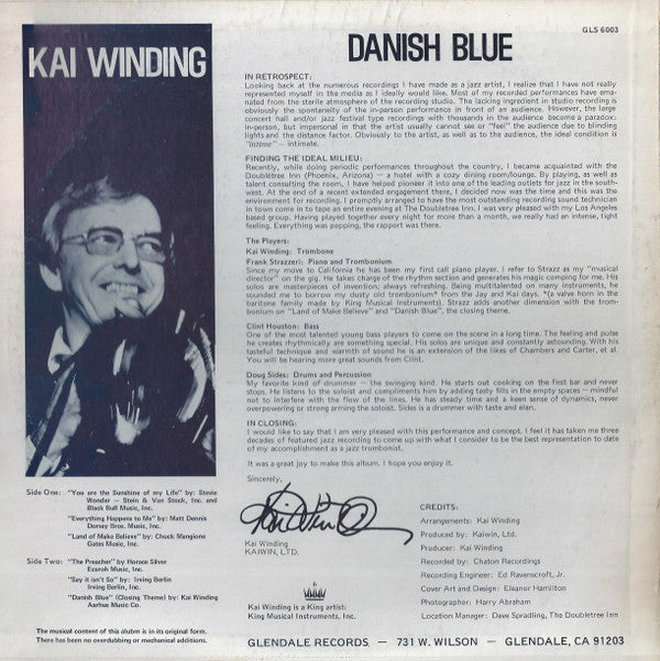 Kai Winding : Danish Blue (LP, Album)