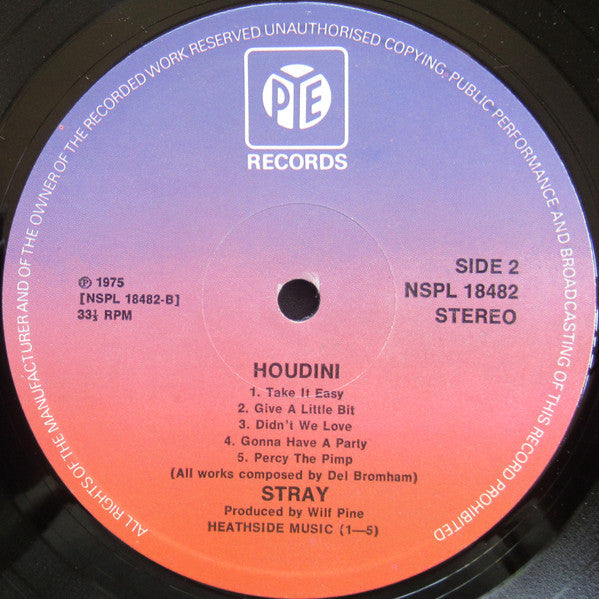 Stray (6) : Houdini (LP, Album)