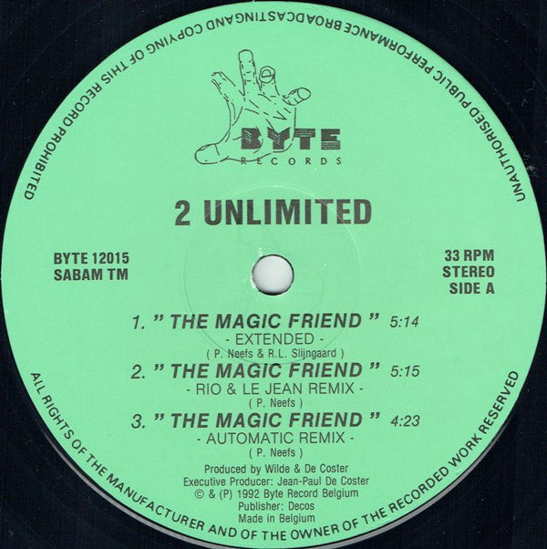 2 Unlimited : The Magic Friend (12")