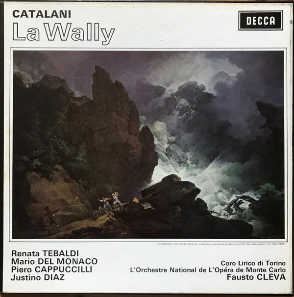 Alfredo Catalani / Renata Tebaldi, Mario del Monaco, Piero Cappuccilli, Justino Diaz - Orchestre National De L'Opéra De Monte-Carlo, Fausto Cleva : La Wally (3xLP + Box)