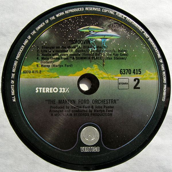 The Martyn Ford Orchestra : Smoovin' (LP, Album)