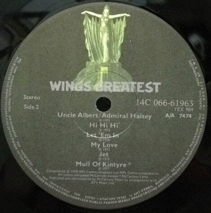 Wings (2) : Wings Greatest (LP, Comp, Gat)