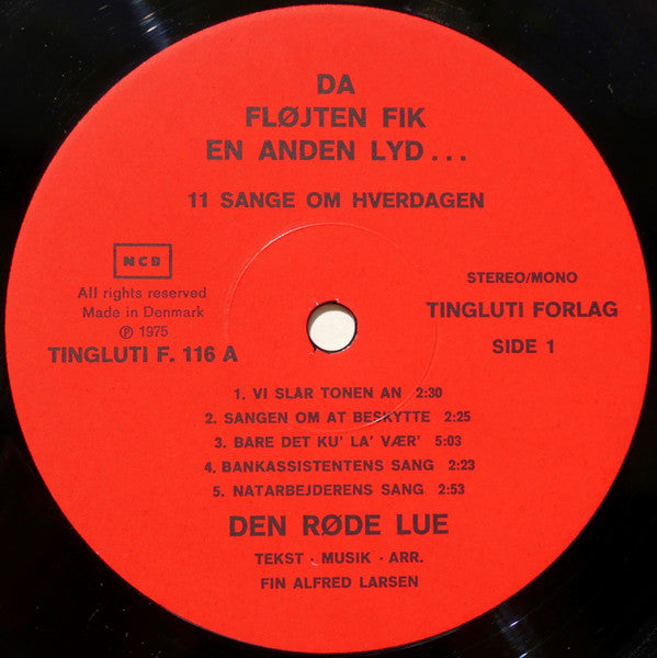 Den Røde Lue : Da Fløjten Fik En Anden Lyd... (LP, Album)