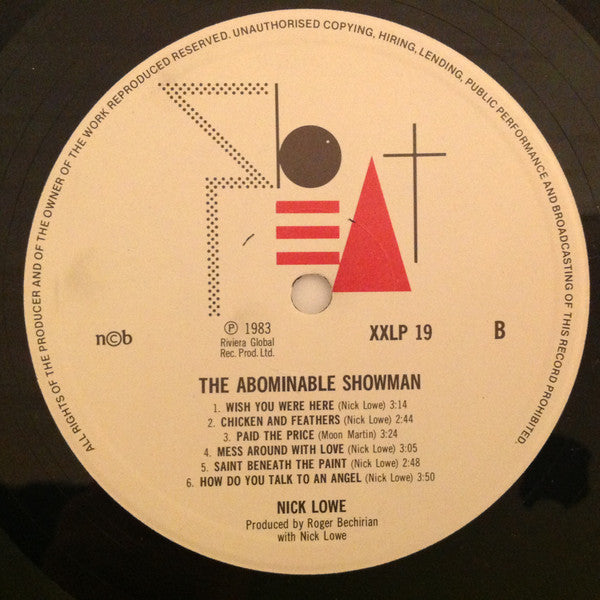 Nick Lowe : The Abominable Showman (LP, Album)