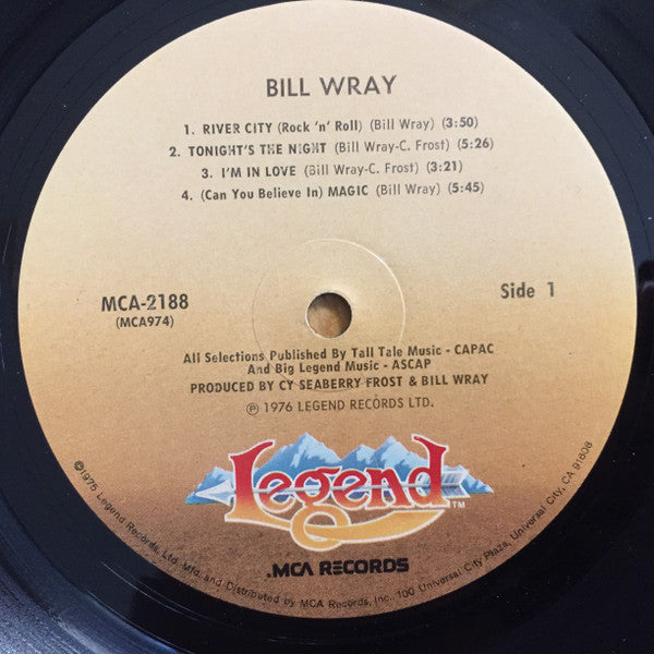 Bill Wray : Bill Wray (LP, Album, Gat)