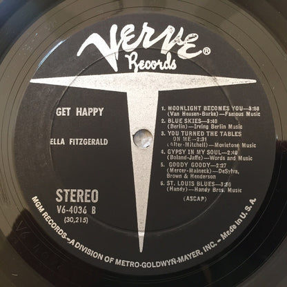 Ella Fitzgerald : Get Happy (LP, Album)