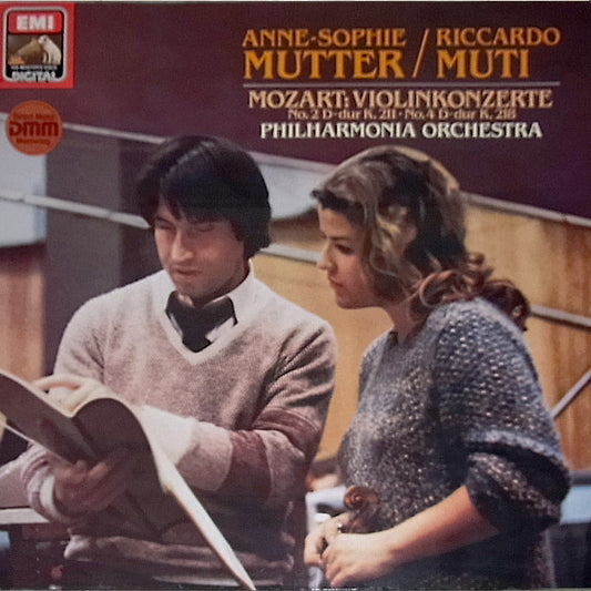 Wolfgang Amadeus Mozart - Anne-Sophie Mutter / Riccardo Muti / Philharmonia Orchestra : Violinkonzerte No.2 D-dur K.211 / No.4 D-dur K.218 (LP, Album)