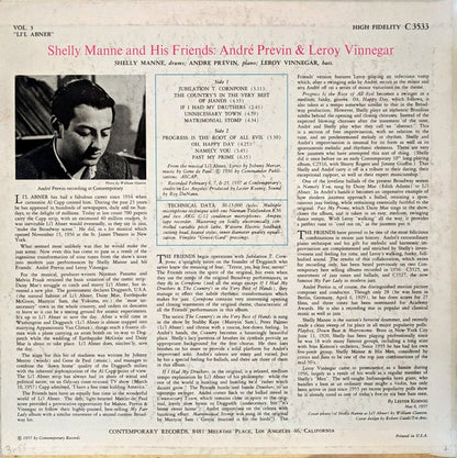 Shelly Manne & His Friends : Modern Jazz Performances Of Songs From Li'l Abner (LP, Album, Mono)