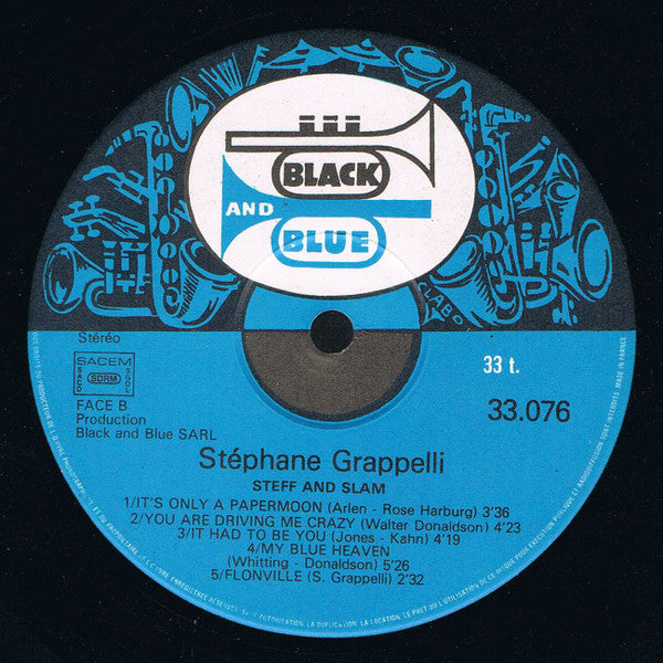 Stéphane Grappelli : Steff And Slam (LP, Album)