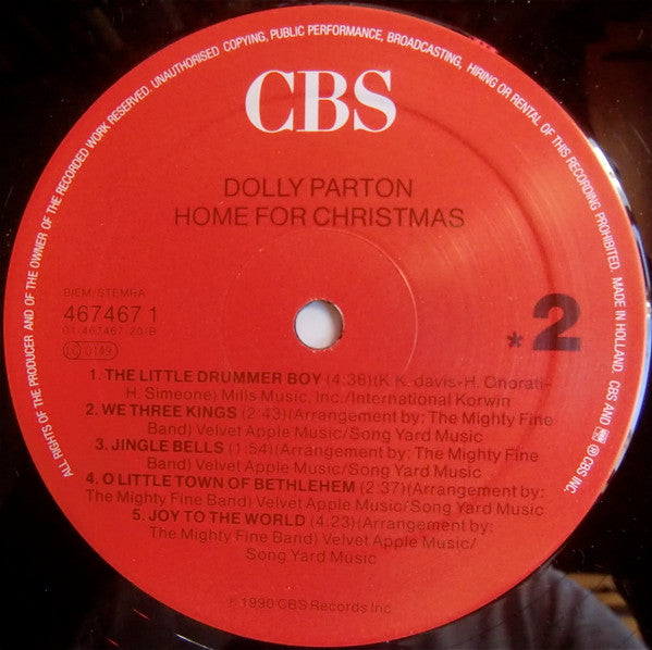 Dolly Parton : Home For Christmas (LP, Album)
