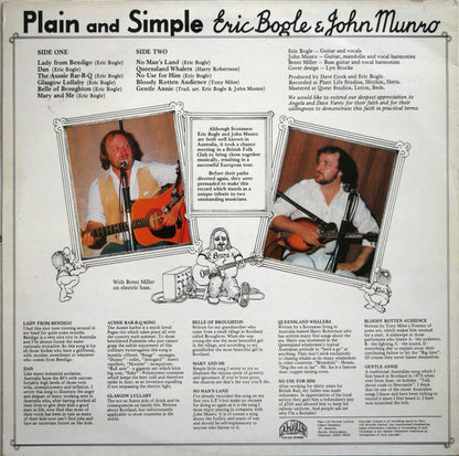 Eric Bogle & John Munro : Plain And Simple (LP, Album)