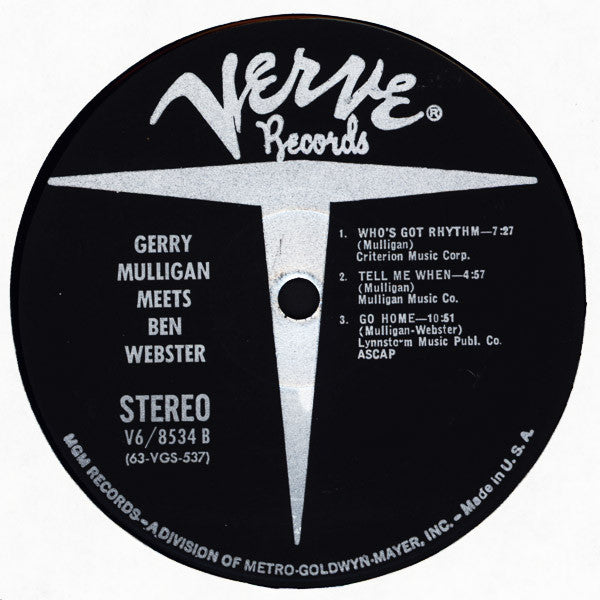 Gerry Mulligan Meets Ben Webster : Gerry Mulligan Meets Ben Webster (LP, Album, RE)